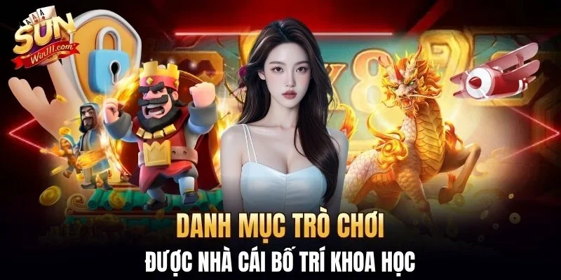 Danh mục trò chơi được nhà cái bố trí khoa học
